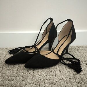 Chinese Laundry Lace Up Tassel Heels